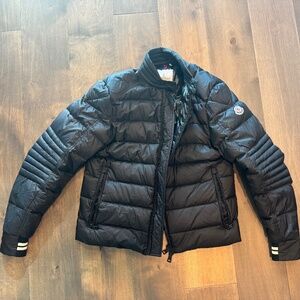 Men's Black Moncler Down Puffer Jacket. Size 2 (Medium).